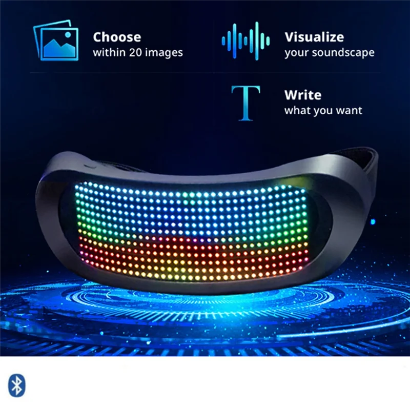 A59t Light Glasses Luminous LED Mask Bluetooth Shining