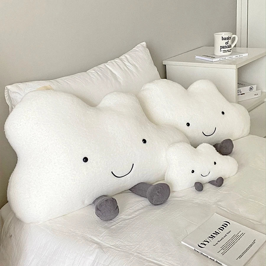 Kawaii White Cloud Plush Pillow Very Soft Cute