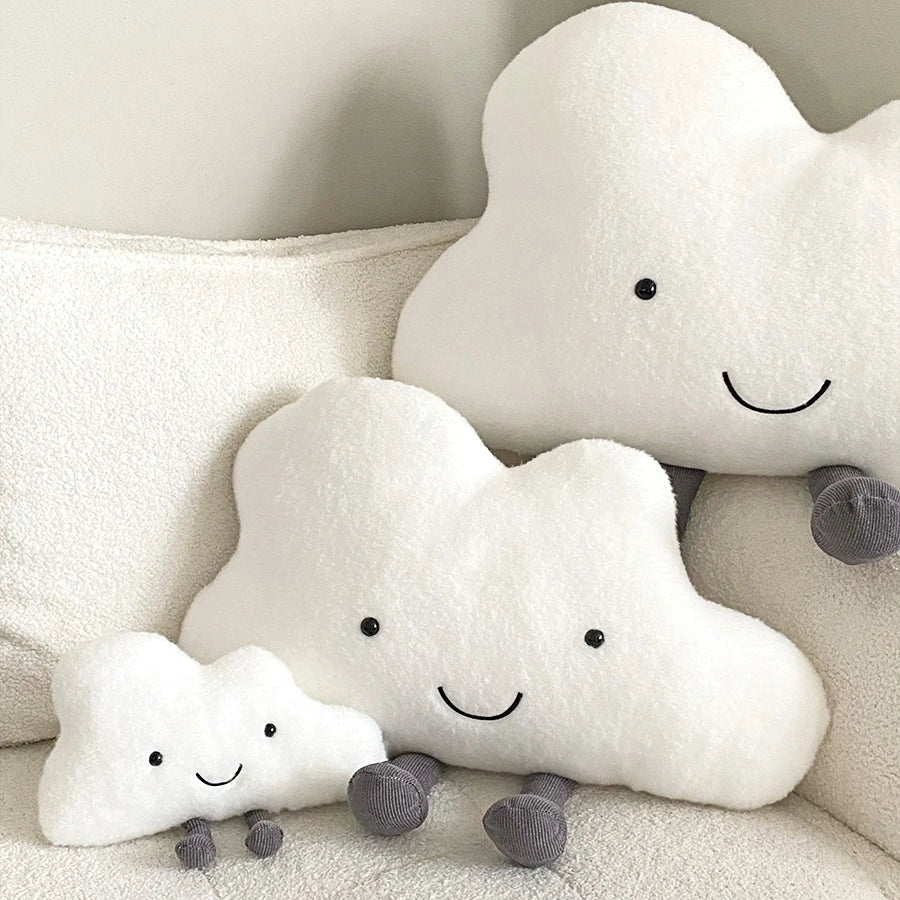 Kawaii White Cloud Plush Pillow Very Soft Cute