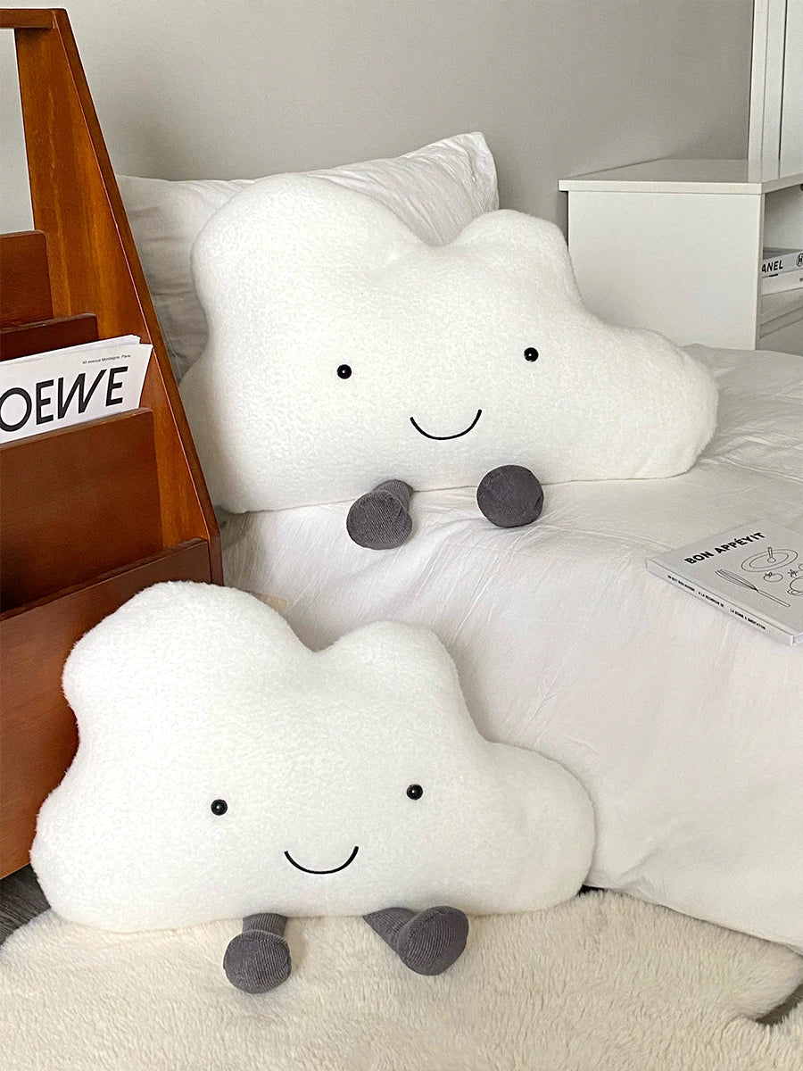 Kawaii White Cloud Plush Pillow Very Soft Cute