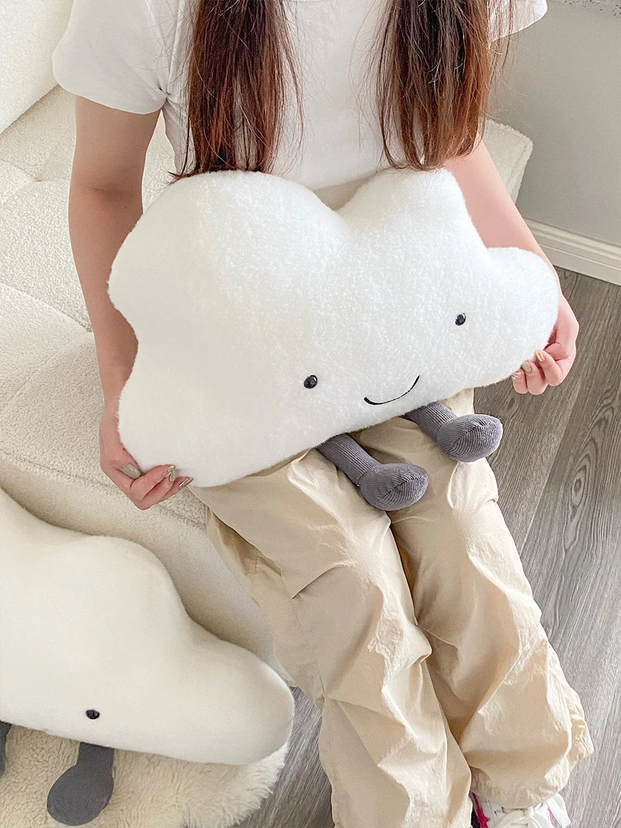 Kawaii White Cloud Plush Pillow Very Soft Cute
