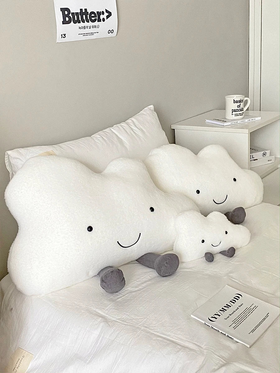 Kawaii White Cloud Plush Pillow Very Soft Cute