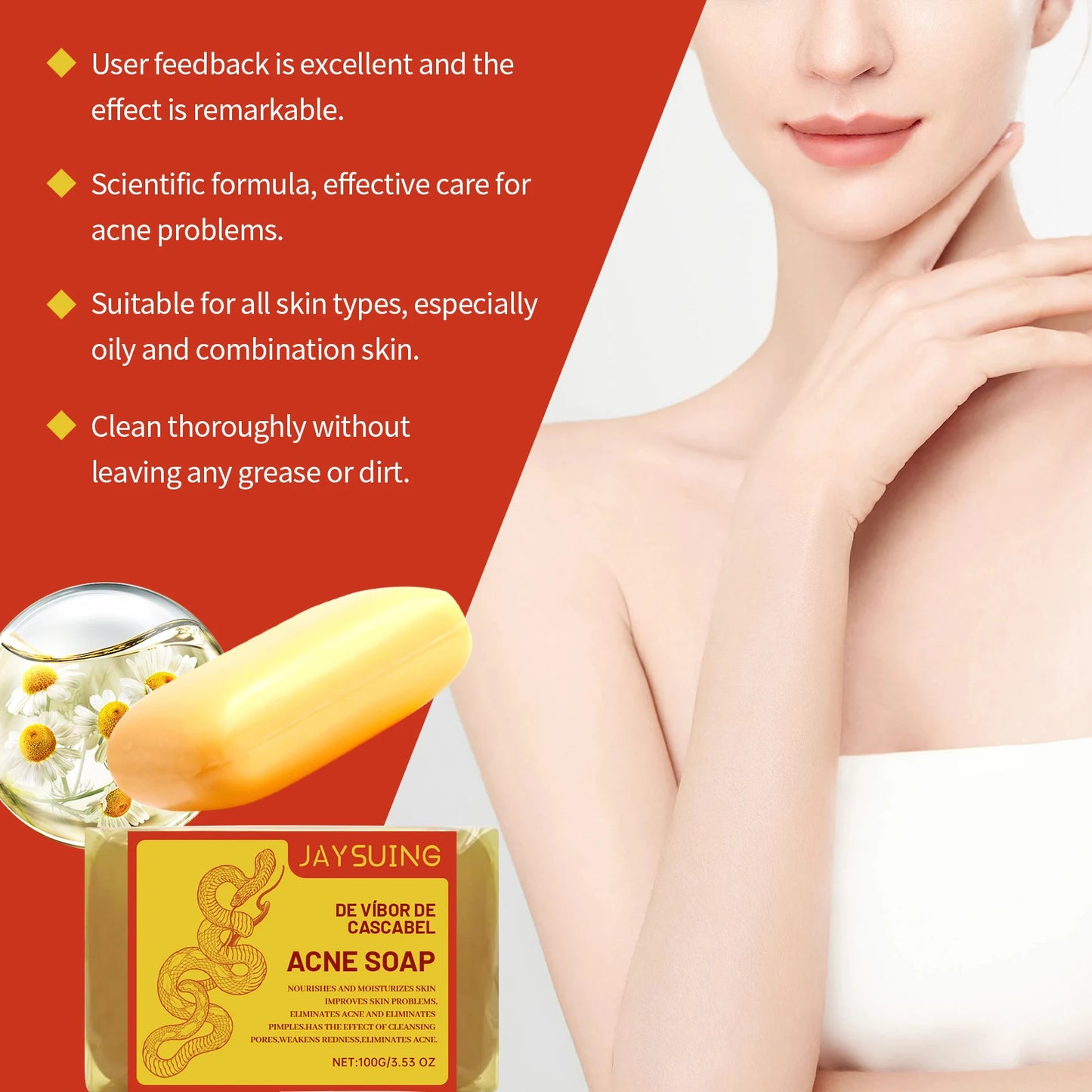 Acne Treatment Soap Pimple Remove Pigment Deep Cleansing