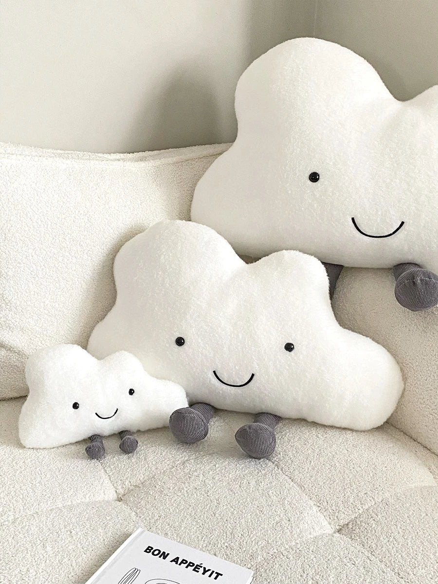 Kawaii White Cloud Plush Pillow Very Soft Cute