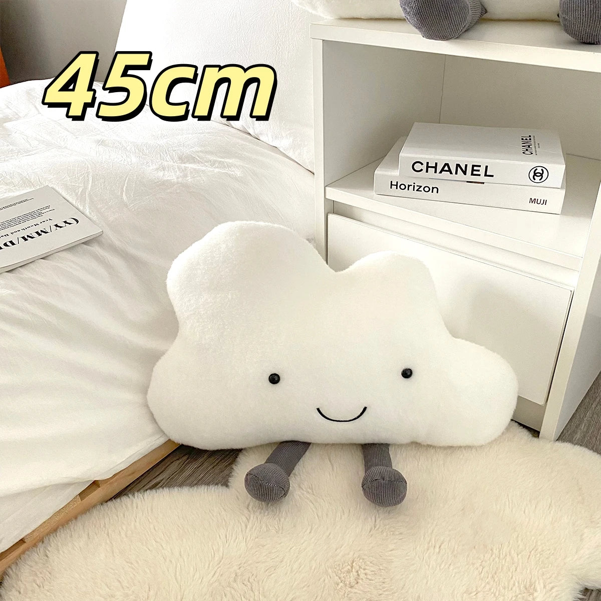 Kawaii White Cloud Plush Pillow Very Soft Cute